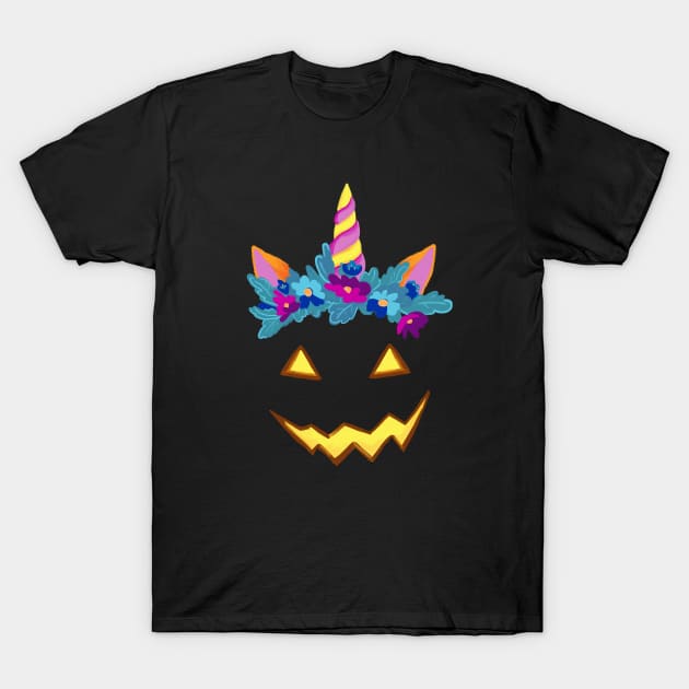 Halloween Funny Jack o lantern Pumpkin T-Shirt by in_pictures